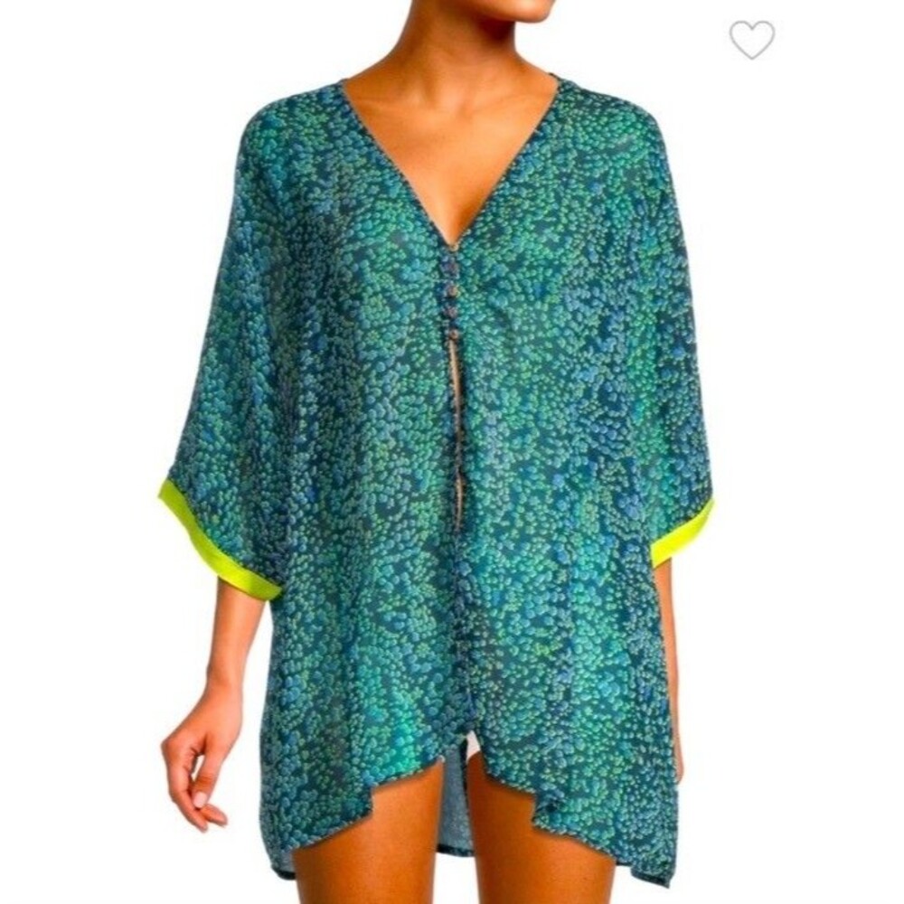 Free People Intimately Sheer Animal Print Top New